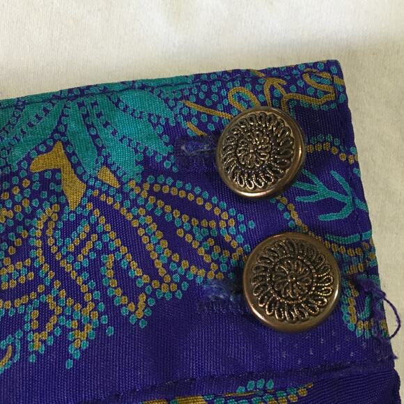 VINTAGE Norton McNaughton skirt fully lined pockets pleats size 8 floral - Picture 3 of 10